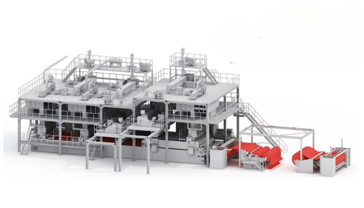 Dây chuyền sản xuất vải không dệt SMMS hiện đại