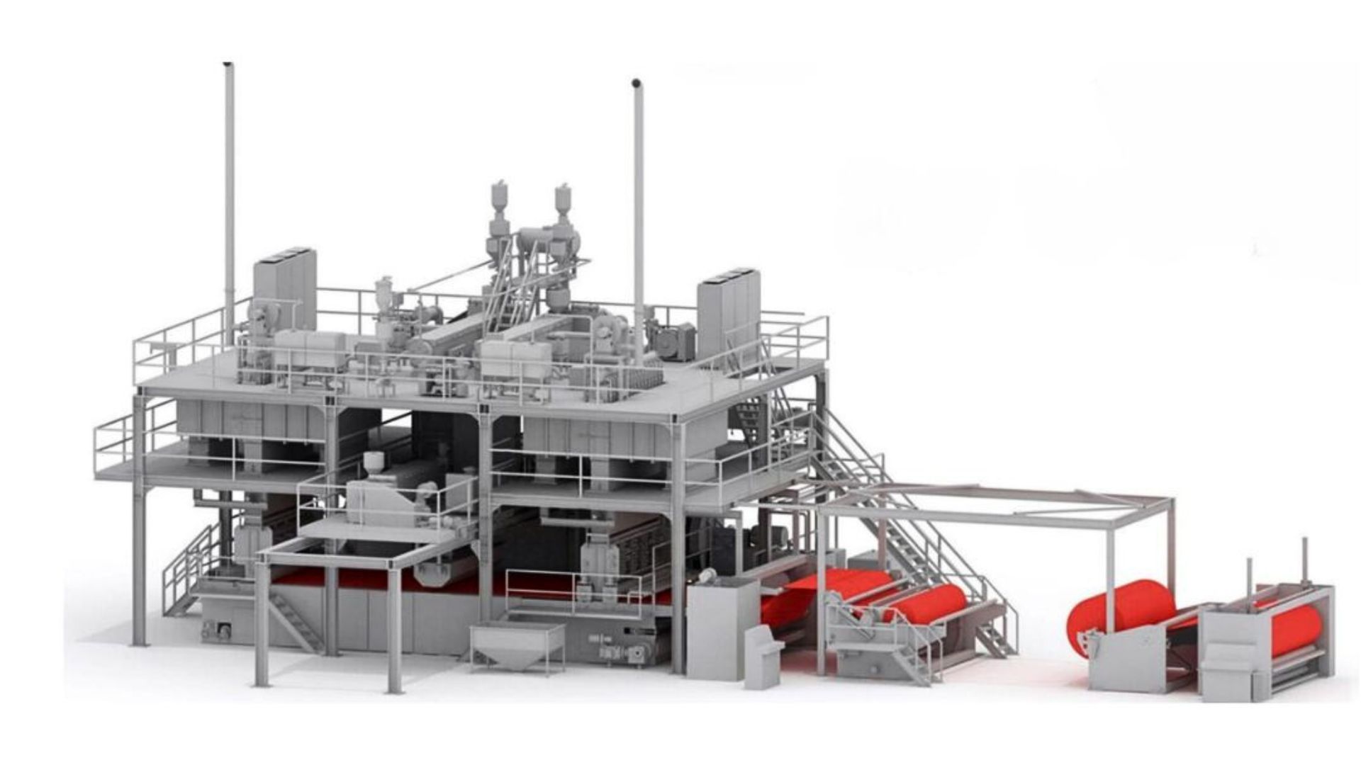 Dây chuyền sản xuất vải không dệt SMS hiện đại